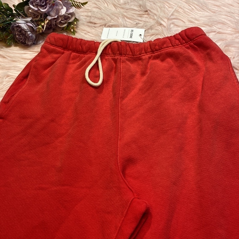 NWT RE/DONE 80’s Faded Crimson High Rise Sweatpants sz XS - Picture 5 of 11